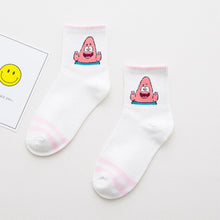Load image into Gallery viewer, Women Socks Cartoon Character Cotton Socks Harajuku Female Cute Unisex Skatebord Socks Hipster Fashion Animal Print Ankle Socks