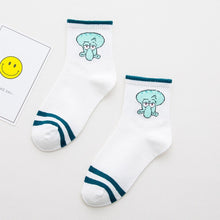 Load image into Gallery viewer, Women Socks Cartoon Character Cotton Socks Harajuku Female Cute Unisex Skatebord Socks Hipster Fashion Animal Print Ankle Socks