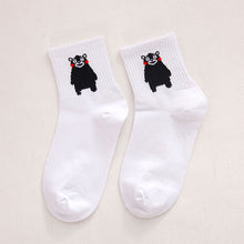 Load image into Gallery viewer, Women Socks Cartoon Character Cotton Socks Harajuku Female Cute Unisex Skatebord Socks Hipster Fashion Animal Print Ankle Socks