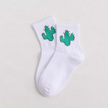 Load image into Gallery viewer, Women Socks Cartoon Character Cotton Socks Harajuku Female Cute Unisex Skatebord Socks Hipster Fashion Animal Print Ankle Socks