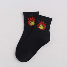 Load image into Gallery viewer, Women Socks Cartoon Character Cotton Socks Harajuku Female Cute Unisex Skatebord Socks Hipster Fashion Animal Print Ankle Socks