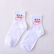 Load image into Gallery viewer, Women Socks Cartoon Character Cotton Socks Harajuku Female Cute Unisex Skatebord Socks Hipster Fashion Animal Print Ankle Socks