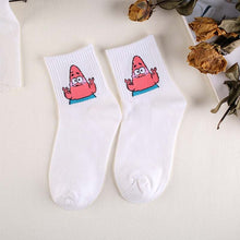 Load image into Gallery viewer, Women Socks Cartoon Character Cotton Socks Harajuku Female Cute Unisex Skatebord Socks Hipster Fashion Animal Print Ankle Socks