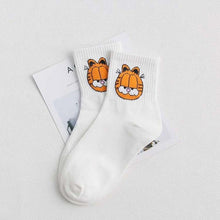 Load image into Gallery viewer, Women Socks Cartoon Character Cotton Socks Harajuku Female Cute Unisex Skatebord Socks Hipster Fashion Animal Print Ankle Socks