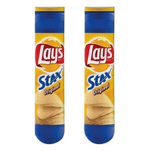 Load image into Gallery viewer, 1 pair Funny Unisex Men Art Socks women printing Potato chips Knee High Socks cotton art Long socks For men 8S-D15
